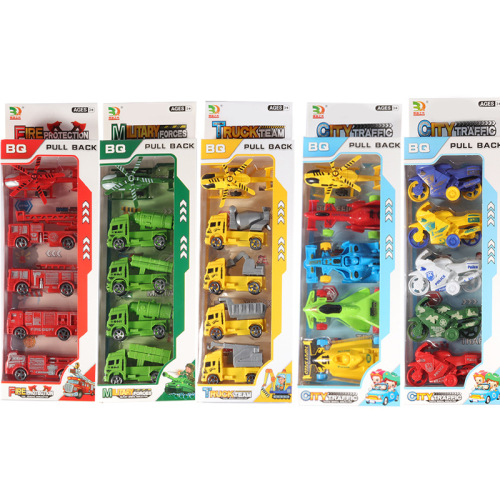 engineering car toys children‘s educational toys pull back car set children‘s toys wholesale each clear pack