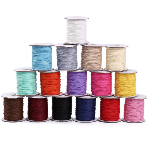 color taiwan wax thread ribbon jewelry accessories decorative tag packaging rope 1mm wax thread spot wholesale