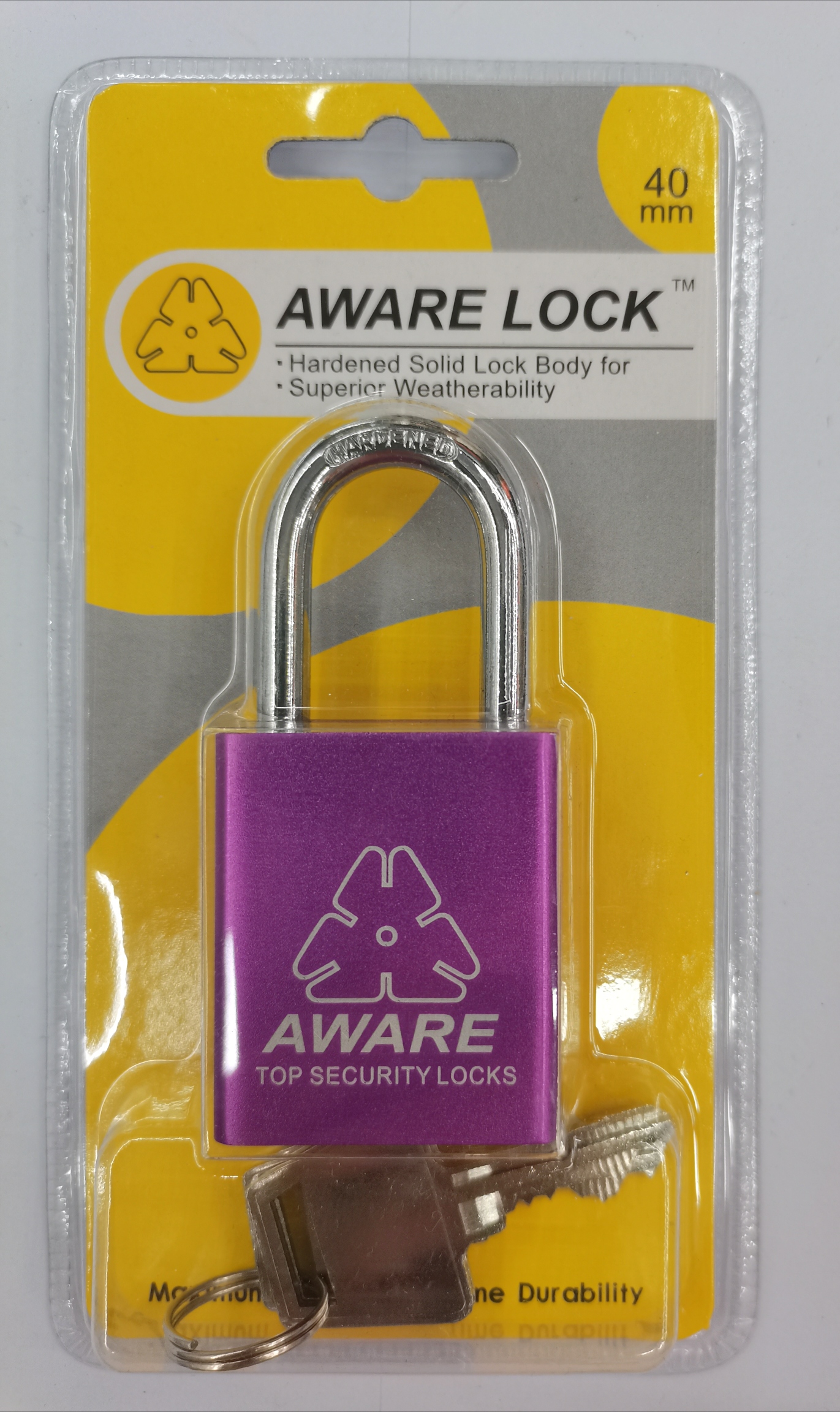 Color aware aluminum lock