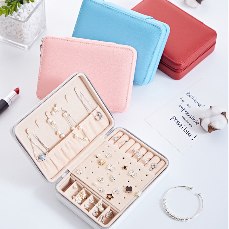 2021 New Cross-Border Jewelry Box Customized Portable Jewelr...