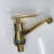 Export to South America Middle East Africa Southeast Asia Basin Single Cold Faucet Golden Electroplating Vertical