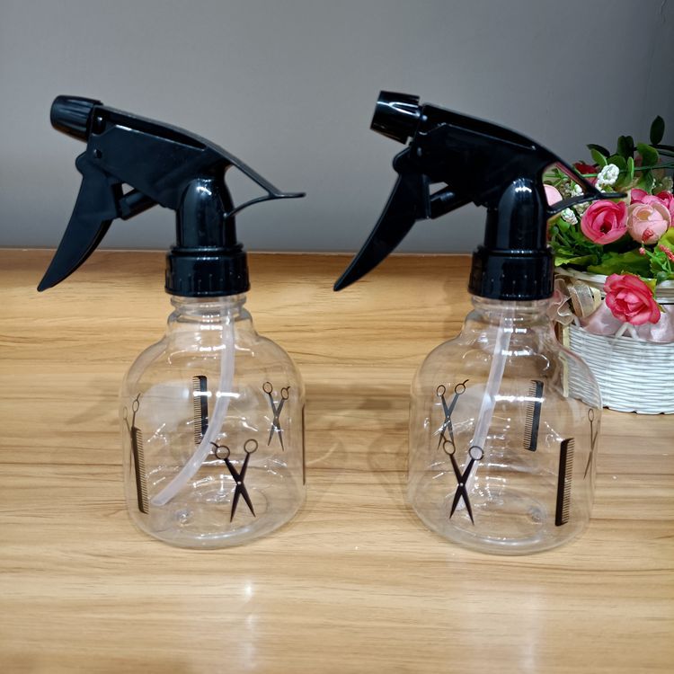 美发喷水浇水壶喷雾壶透明化妆按压式理发店剪刀喷壶厂家货源批发