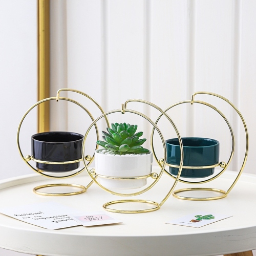 creative iron frame succulent plant pendant flower pot simple fashion decorations jardiniere ornaments