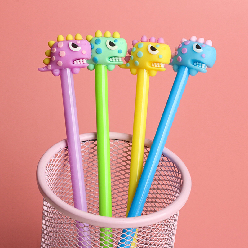 创意文具可爱恐龙套头中性笔学生文化用品卡通办公签字笔