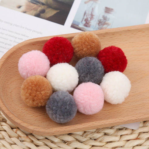 Color Wool-like Fur Ball Wool-like Fur Ball Hair Ball Accessories Hair Ball Pendant Clothing Accessories Cross-Border
