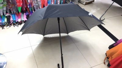 60cm Silver Glue Plain Color Self-Opening Umbrella Sun Protection Rain Proof Umbrella Stall Supermarket Foreign Trade Special Supply Super Low Price Batch