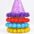 New Birthday Hat Children's Adult Party Decorative Cap Glitter Paper Plush Ball Cap Birthday Party Supplies Hat