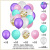 Rubber Balloons Big Collection Party Birthday Decoration Hanging Hanging Flag Paper Pink Purple Sequins Pearlescent Balloon Cross-Border