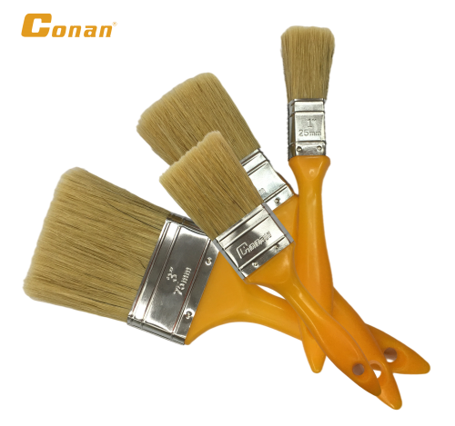 Paint Brush Plastic Handle Paint Brush Soft Bristle Industrial Brush Pig Hair Brush More Sizes Hardware Tool Accessories Conan