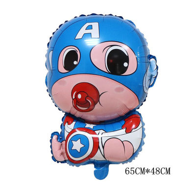 Super Captain America Balloon Toy Cartoon Helium Balloon Wholesale Baby Banquet Decorations Arrangement Aluminum Film Balloon