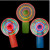 Flash Fan Colorful Luminous Mini Fan Luminous Toy Flash Windmill Colorful Little Fan Wholesale