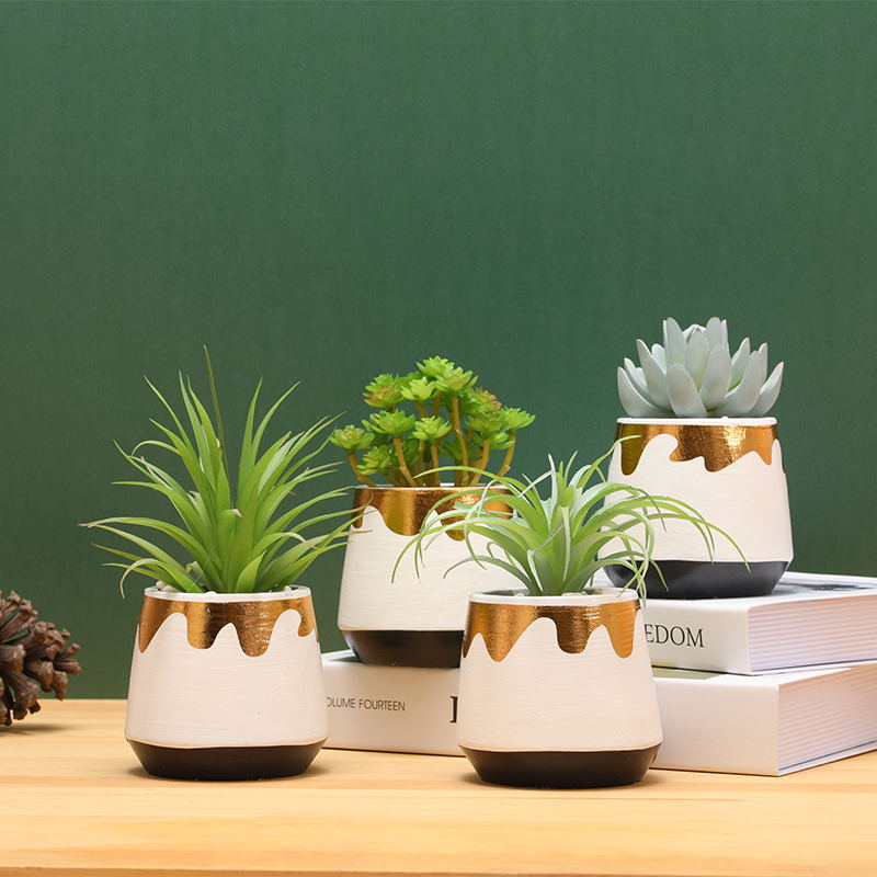 仿真多肉小盆栽摆件仿真植物塑料假花小盆景家居装饰品跨境批发