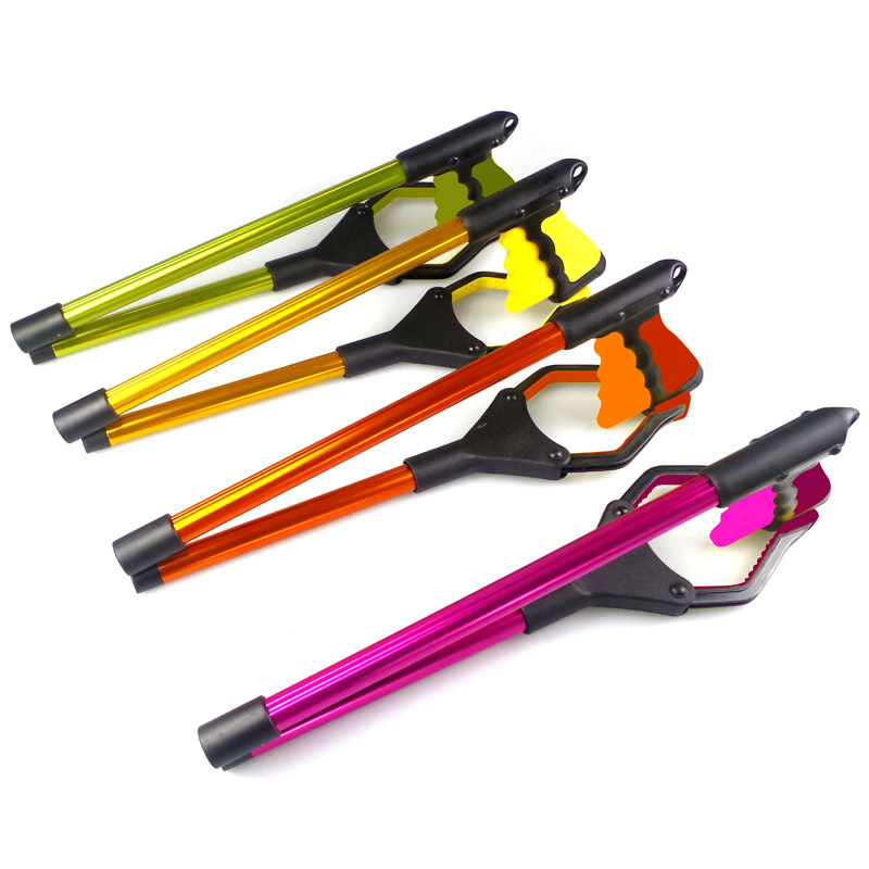 Factory Wholesale Folding Plastic Handle Trash Tong Sanitation Garbage Clip 32-Inch Household Cleani