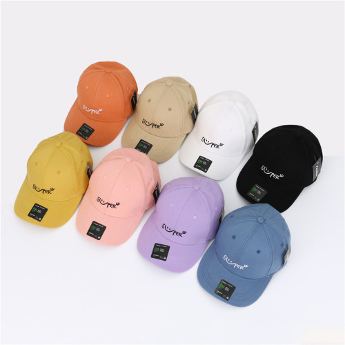 four seasons cross-border baseball cap fashion brand women‘s all-match sun-proof cotton peaked cap letter embroidery color hat
