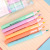 6 Colors Watercolor Soft Head Fluorescent Pen Color Highlighter Soft Pointed Head Marker Marking Pen Bolun Bolun