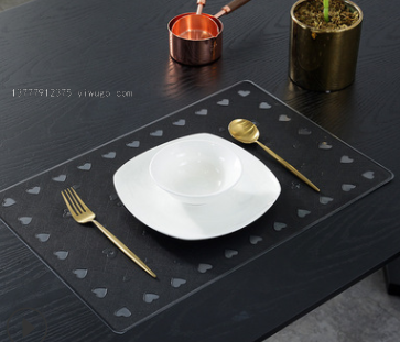 japanese household non-absorbent insulation placemat western restaurant tableware insulation pad simple modern jacquard table mat