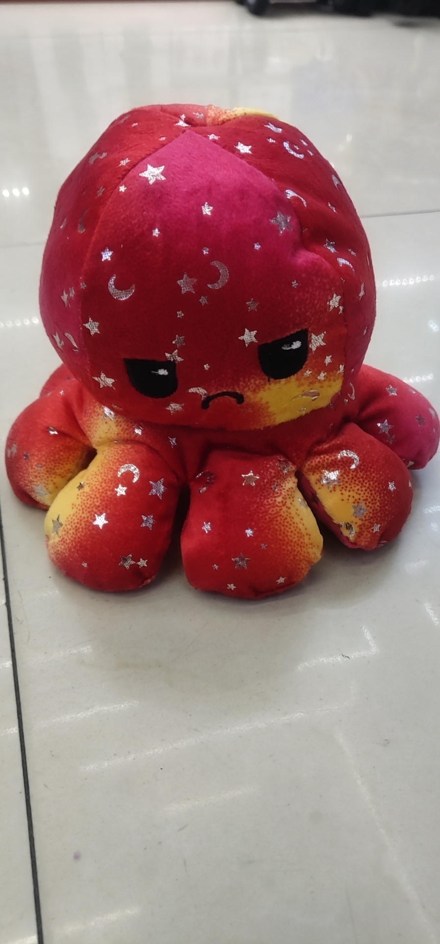 Doublesided flip doll plush toy cute angry face can be turned over small octopus doll octopus doll female