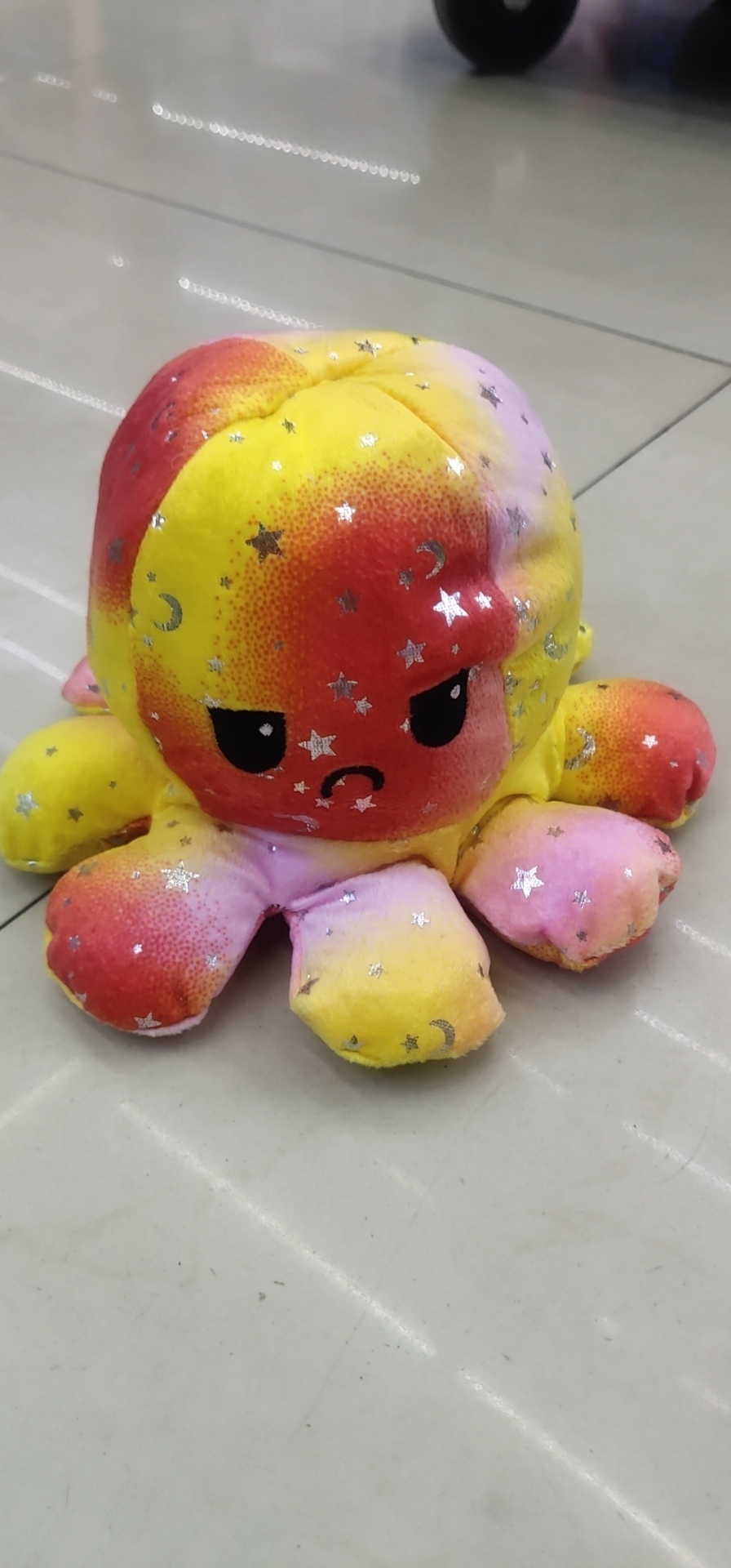 Doublesided flip doll plush toy cute angry face can be turned over small octopus doll octopus doll female
