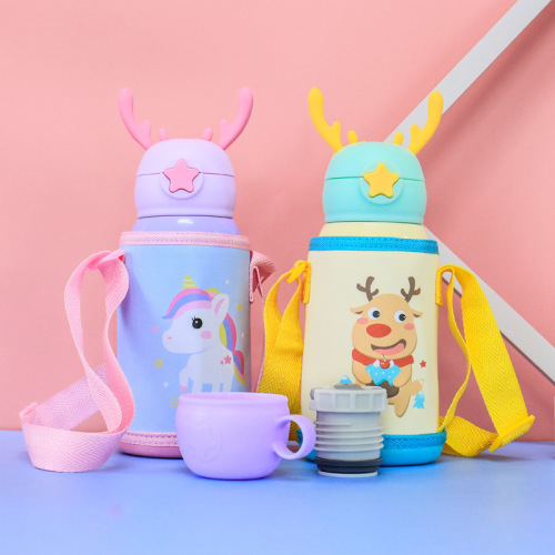 [lingpan vacuum cup preferred]] straw cup water cup big belly cup antler cup children‘s pot thermos cup pot