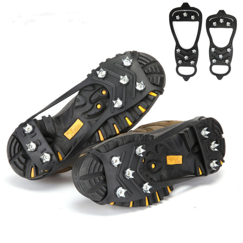 outdoor eight-tooth crampons snow claw ice catch snow village shoe cover shoe chain high elasticity easy to wear and take off winter snow village