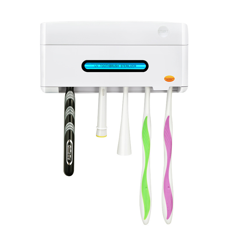 Factory Direct Supply Toothbrush Disinfection Shelf Smart Ultraviolet Toothbrush Sterilizer Creative