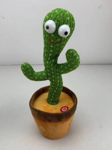 Dancing Cactus TikTok Same Style Twisted Cactus Funny Cactus Electric Plush Toy Wholesale