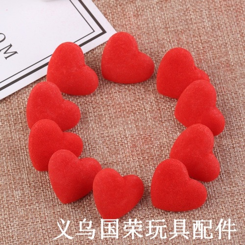 Foreign Trade Love Flocking Nose Toy Accessories Red Thread Pointed Bottom Plush Toy Nose AliExpress Wholesale