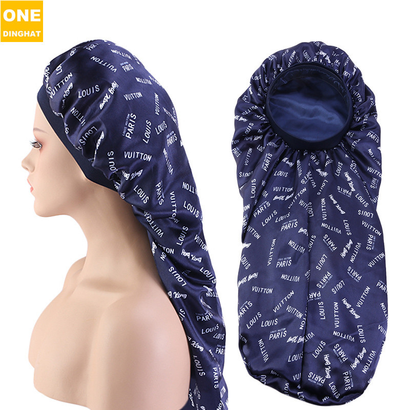 European and American Popular Double-Layer Printed Satin Lon...