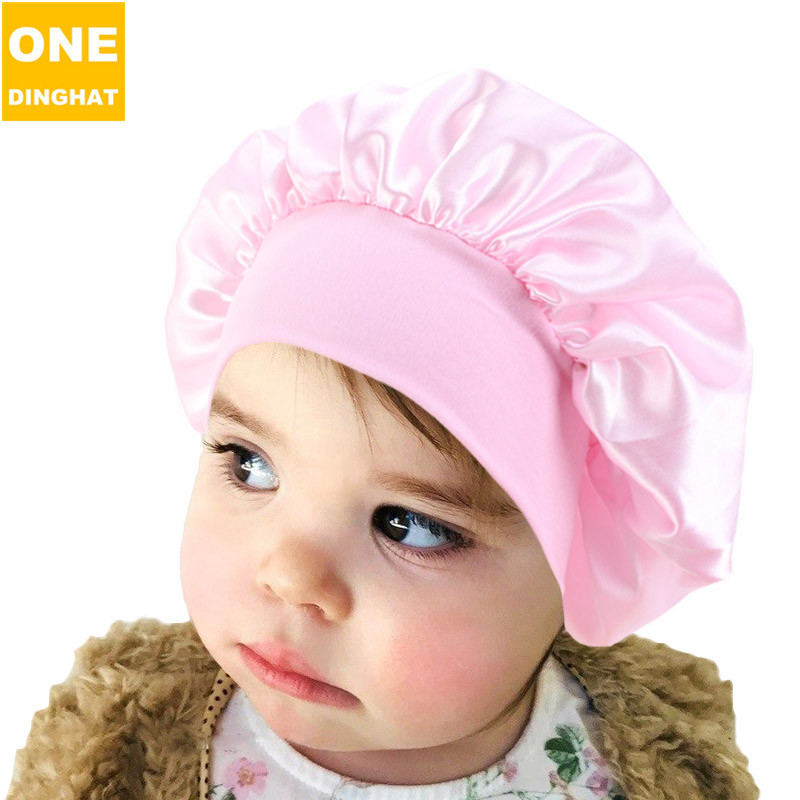2020 New Children's Wide Brim Elastic Ribbon round Cap Night...