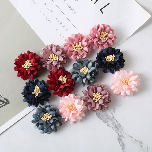new shaped chrysanthemum jewelry material factory direct diy decorative flower accessories decorative shoes and bags accessories wholesale