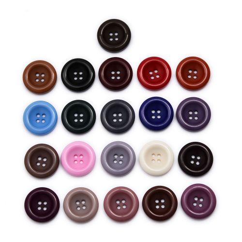 cashmere wool coat color button color small round edge resin button wholesale factory supply