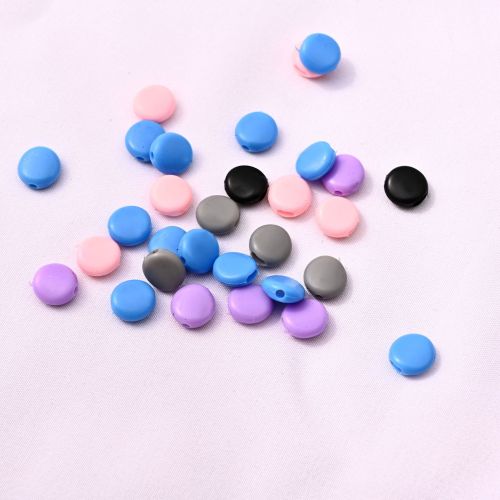 Factory Direct Color Silicone Mask Adjustment Buckle Flat round Elastic Band Ear Rope Size Fixed Button