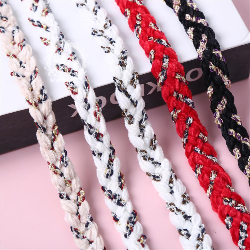 decorative clothing chanel style ribbon all-match clothing edge hand-woven ribbon diy hair accessories dress accessories ribbon