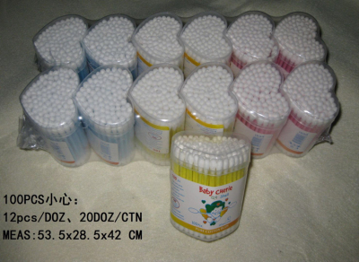 Factory Direct Sales Heart-Shaped Cotton Swab