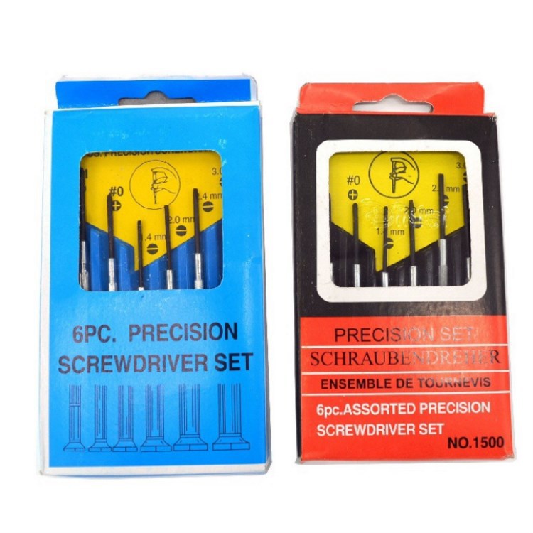 5pc.6pc两元螺丝批 套装小螺丝刀 组合钟表批 起子盒 批发 家家乐