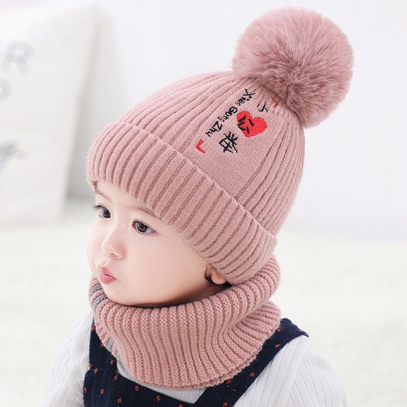 New Autumn and Winter Children Baby Hat 1 Boys Woolen Cap Tr...