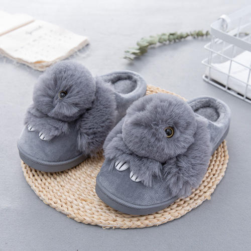 winter cartoon rabbit cotton slippers women‘s home cotton slippers cotton slippers thickening and wear-resistant indoor warm slippers