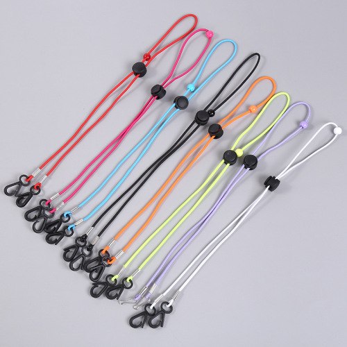 Hat Windproof Rope Colorful Elastic Line Mask Rope Adjustable Mask Lanyard Anti-Lost Ear Hanging Mask Rope Wholesale