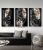 African Black Gold Women Decorative Painting Art Portrait Photography Study and Bedroom Hanging Painting Frameless Painting Core Factory Direct Supply