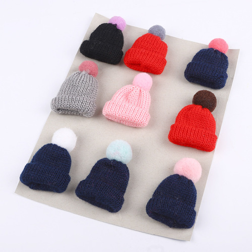 Autumn and Winter Mini Wool Hat New Wool Hat Cartoon Accessories Gloves Hair Accessories DIY Accessories Gift Toys 