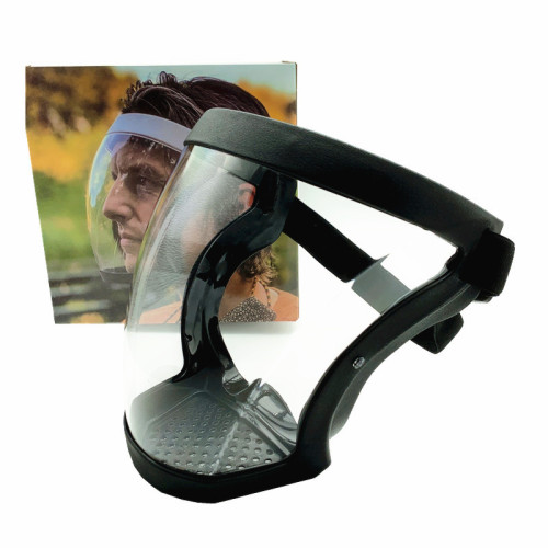 Pc Mask Anti-Fog Isolation Protective Transparent Mask Rubber Edge Mask Anti-Dust Running Cycling Helmet Mask