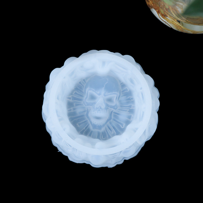 得意洋洋DIY水晶滴胶烟灰缸模具新款骷髅头烟灰缸模具高镜面手工