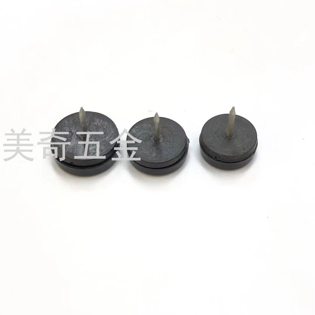 防滑双层塑料地脚钉橱柜衣柜增高脚钉桌椅沙发防滑防潮黑色地脚钉