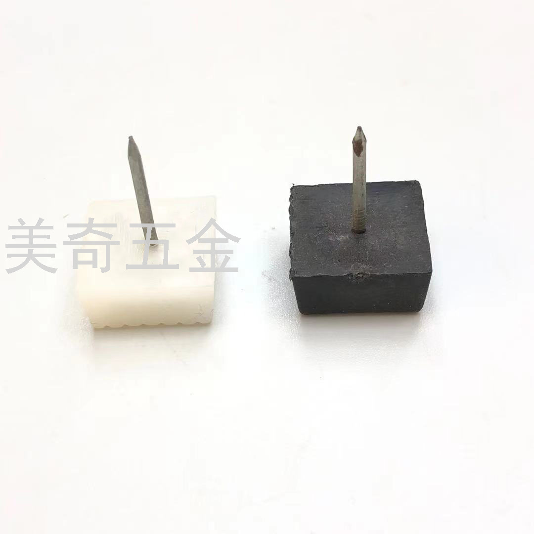 地脚钉方形加厚网纹防滑橱柜地脚钉家具塑料地脚钉方形防潮地脚钉