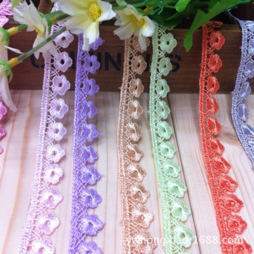 alibaba spot supply 1.5cm hot sale water soluble lace polyester lace