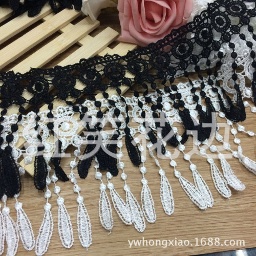 Manufacturers Supply DIY Accessories Boutique Two-Color Fringe Water Soluble Lace Color Many Spot Small Batch