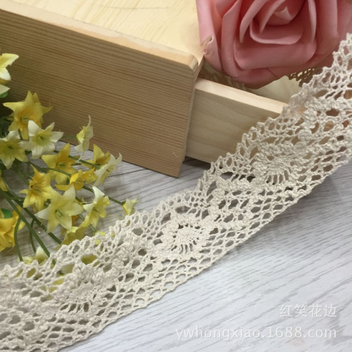 factory direct cotton lace width about 4.2cm diy headwear matching accessories spot supply