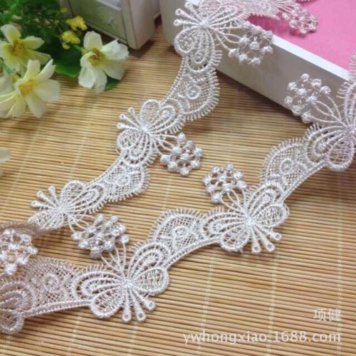 spot supply 5cm water-soluble embroidery lace cotton embroidery lace clothes accessories
