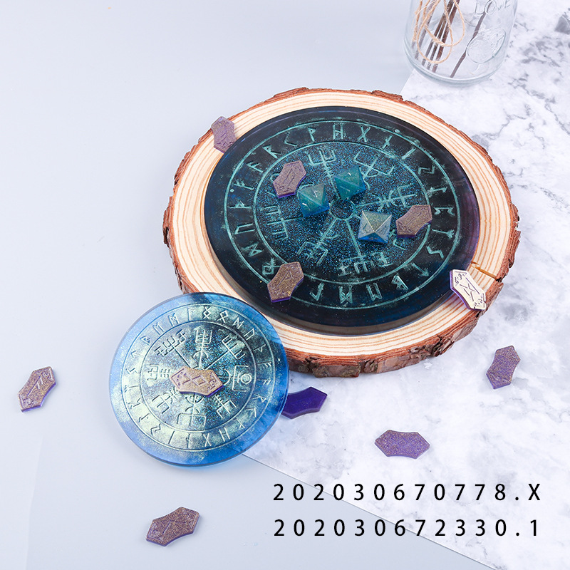 得意洋洋diy滴胶模具新款硅胶模具镜面圆盘配件