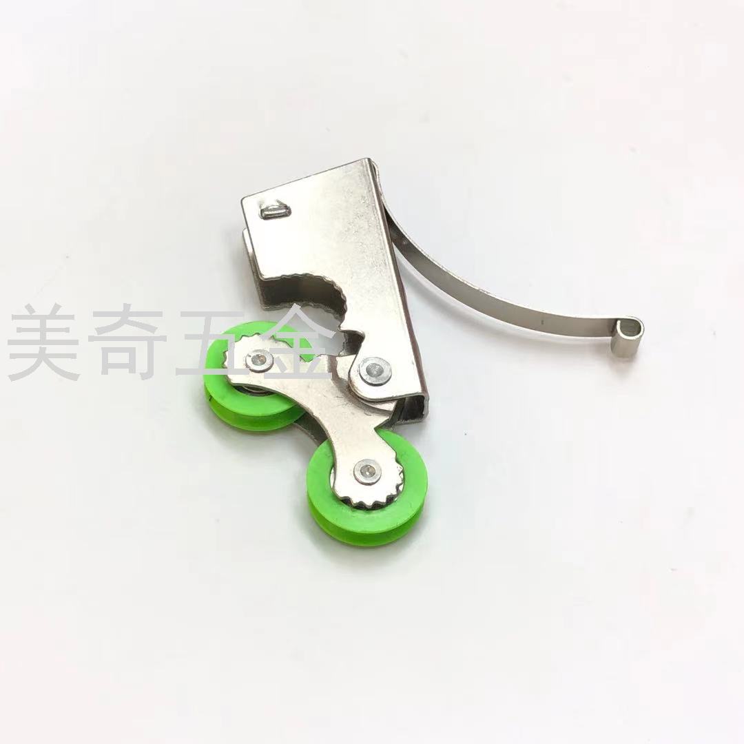 玻璃隔断木门浴室双子轮轨道滚轮移门滑轮双凹轮衣柜推拉移门凸轮